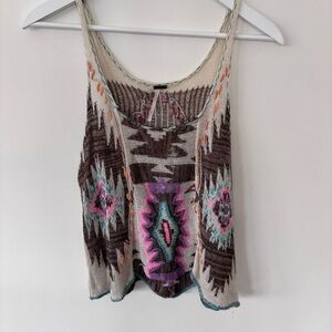 Free People Multicolor Knit Tank Top